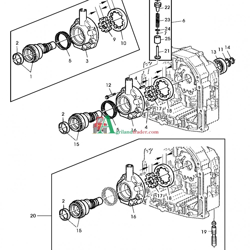 POMPE DE GAVAGE pour tracteurs JOHN DEERE - Tracto Pieces