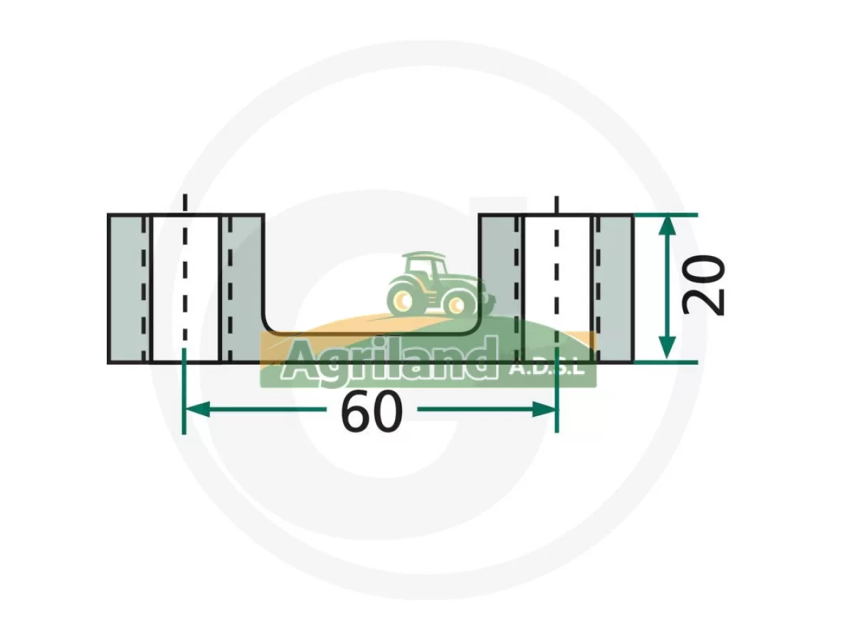 ECROU DOUBLE MASCHIO DM OCCASION M16X1.5 ENTRAXE 60 LP : 1734