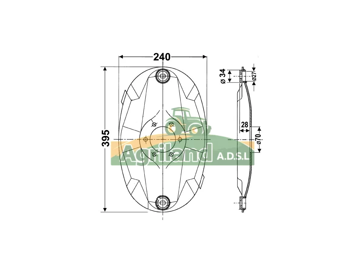ASSIETTE (DISQUE DE COUPE)