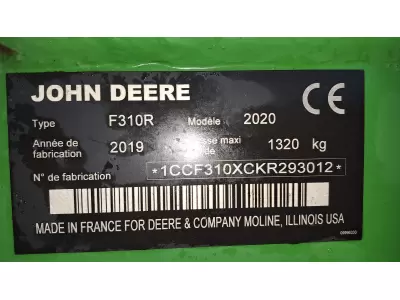 JOHN DEERE F 310 R