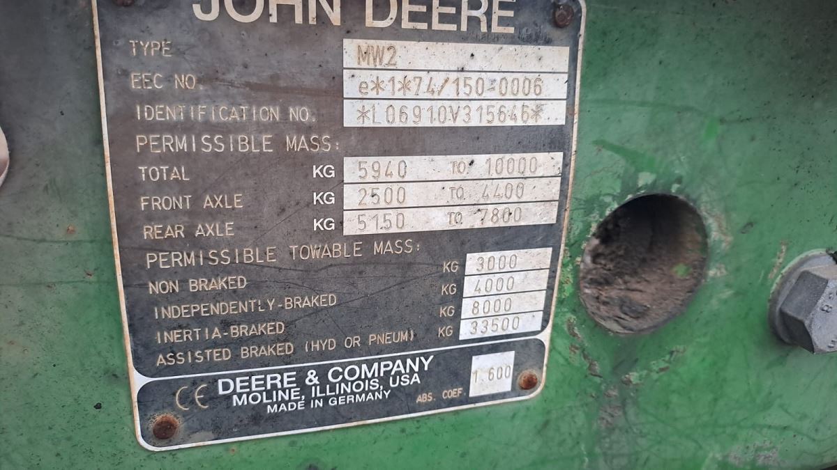JOHN DEERE 6910 S 8937 QG 33