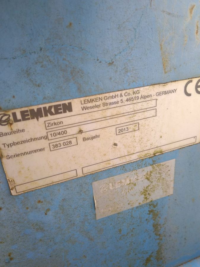 LEMKEN ZIRKON 10 400